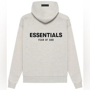 BRAND NEW light oatmeal essentials fear of god hoodie sweatshirt